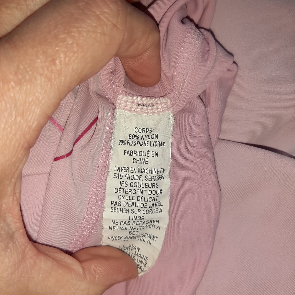 Pink L.L. Bean Girls Rashguard - Picture 3 of 8